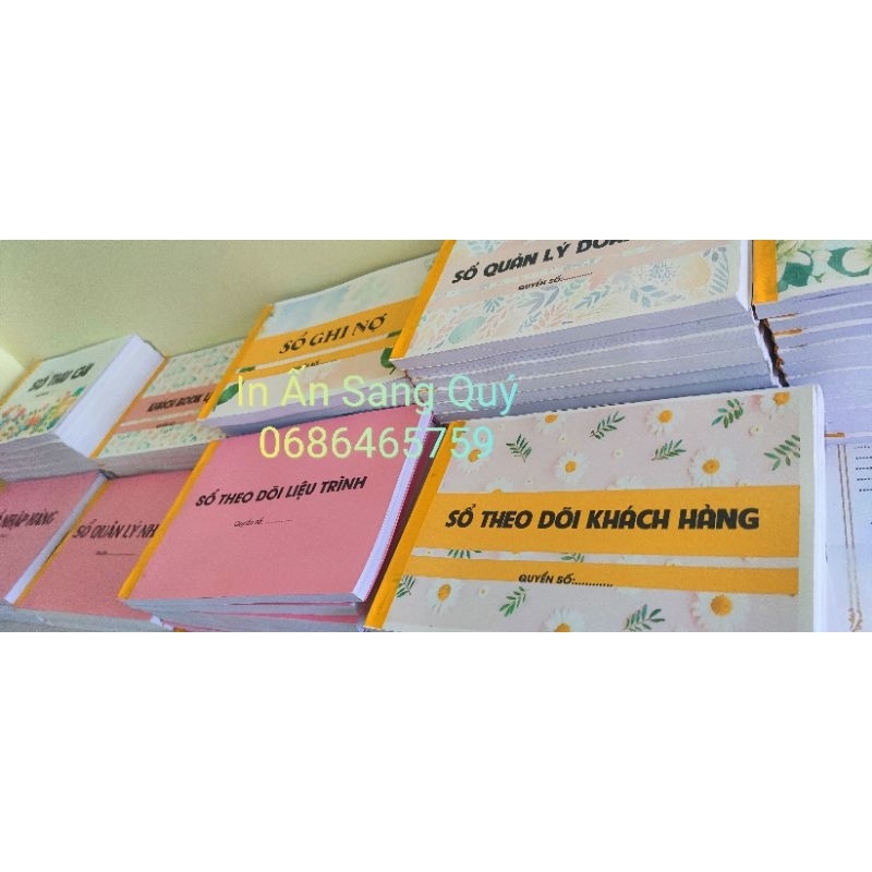 Sổ Theo Dõi Liệu Trình 1 cuốn 100 tờ Spa, Salon, Nail, Hair, tư nhân,... a5 , a4