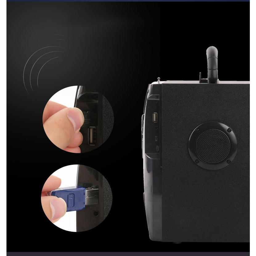 Loa Bluetooth KAW K600 Kèm Mic Hát Karaoke