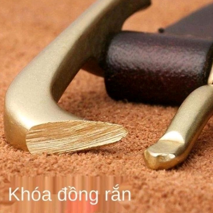 Thắt Lưng Nam Da Bò Tuấn Minh Cao Cấp TM811 bản 3.5cm mặt khóa kim Đồng Đúc bảo hành 24 tháng Fullbox