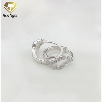 Bông tai bạc Ý 925 Huệ Ngân - Nơ xinh RYE140552
