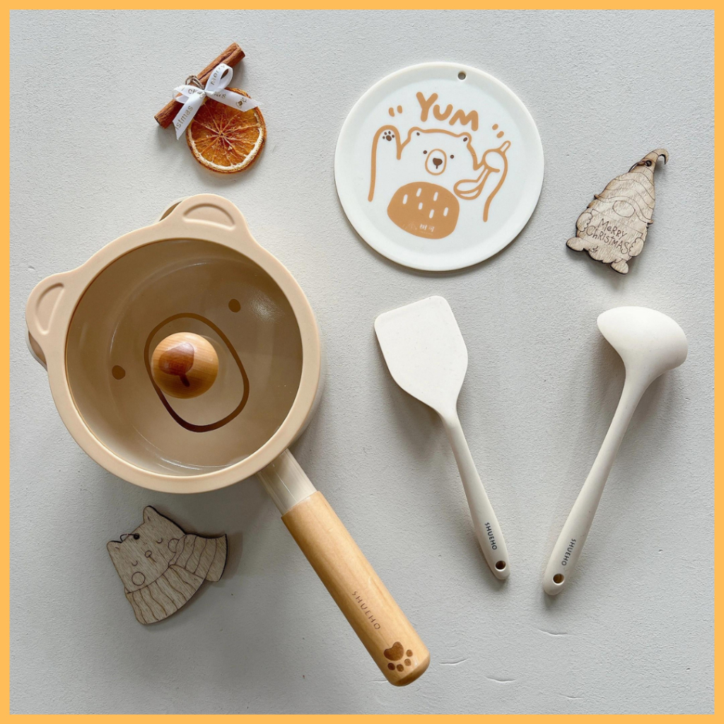 Quánh Shueho nấu cháo cho bé 16cm các loại bếp: gas, từ, hồng ngoại…a