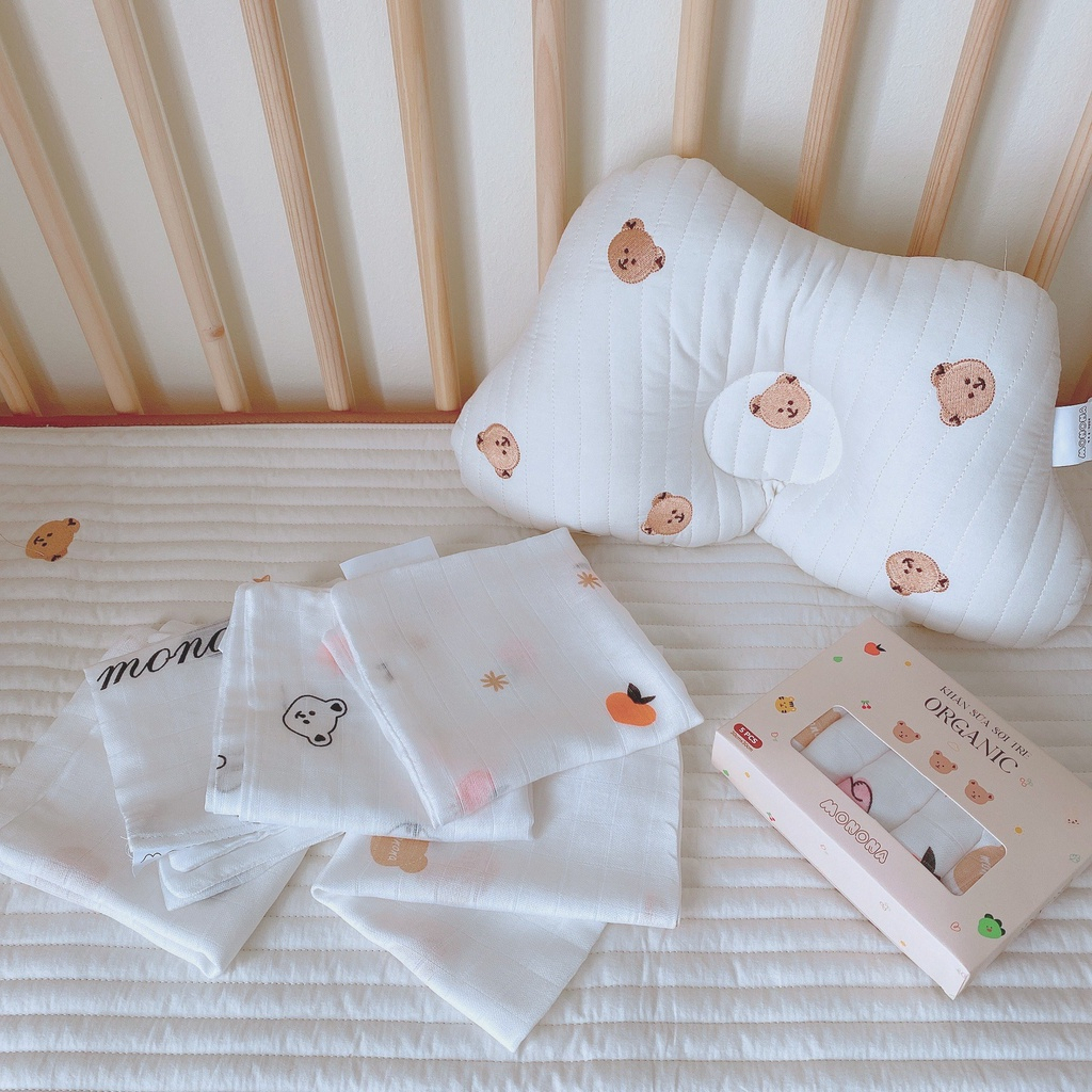 Khăn sữa cho bé, khăn sữa sợi tre kích thước 30*30cm siêu mềm, thấm hút