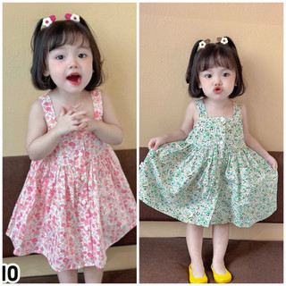 Váy hai dây bé gái 9-23kg đầm maxi cho bé gái hoa xinh - VBB