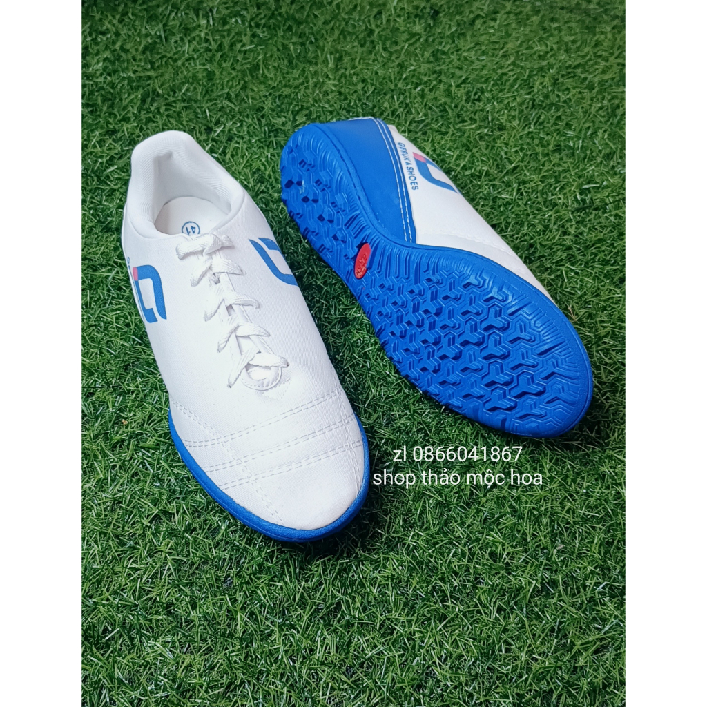 ⚡Khâu full đế ⚡Giày vải nam đá bóng , đá banh siêu bền, GRUKA đế 2 màu xanh , đỏ