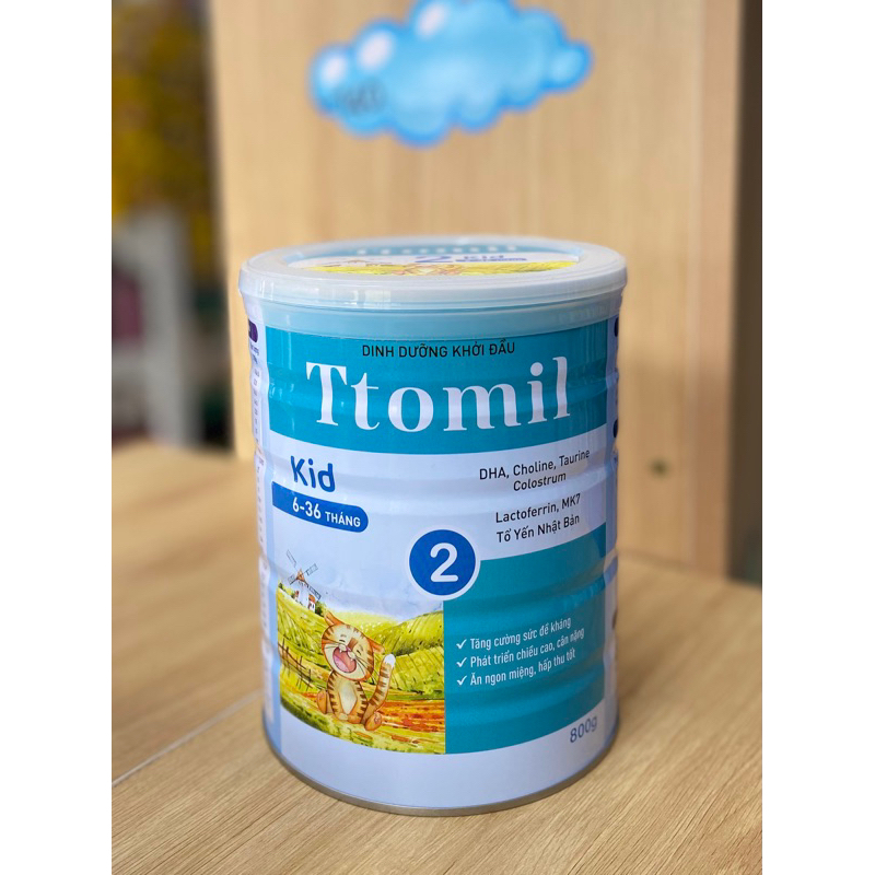 Sữa dinh dưỡng Ttomil số 2 từ 6-36 tháng tuổi