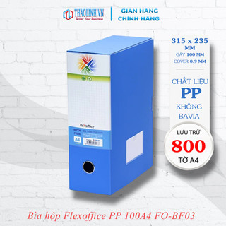 Bìa hộp A4 đựng hồ sơ nhựa PP Flexoffice - Hàng chính hãng Thiên Long