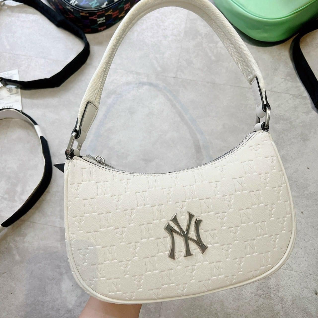 Túi kẹp nách MLB NY Hobo Bag Full tag mac chuẩn xuất dư 1:1