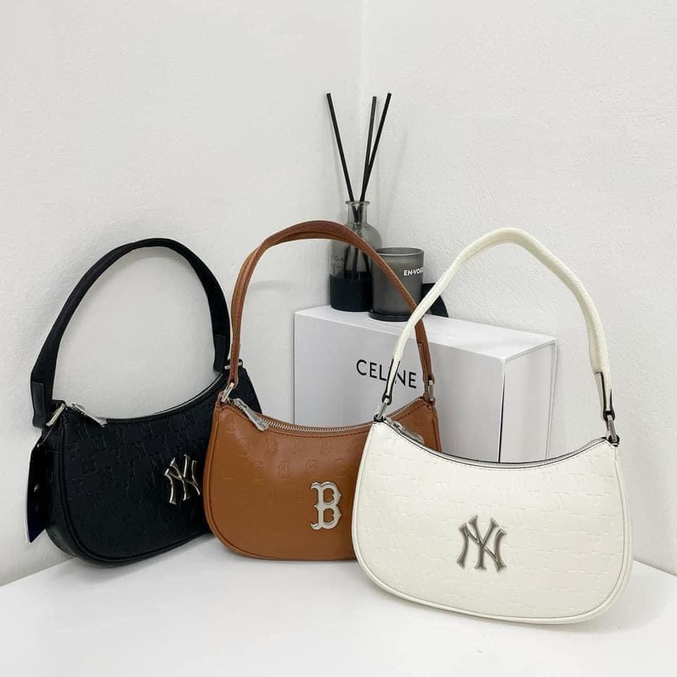 Túi kẹp nách MLB NY Hobo Bag Full tag mac chuẩn xuất dư 1:1