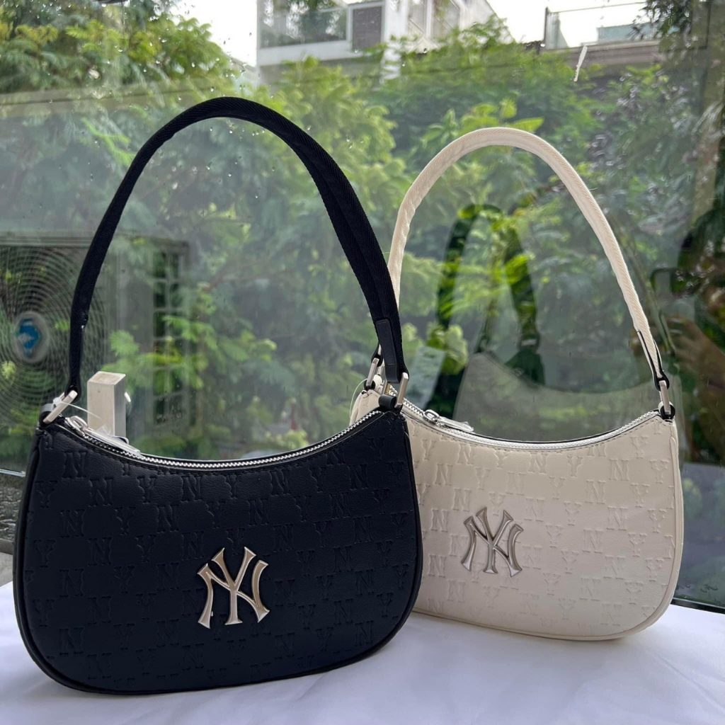 Túi kẹp nách MLB NY Hobo Bag Full tag mac chuẩn xuất dư 1:1