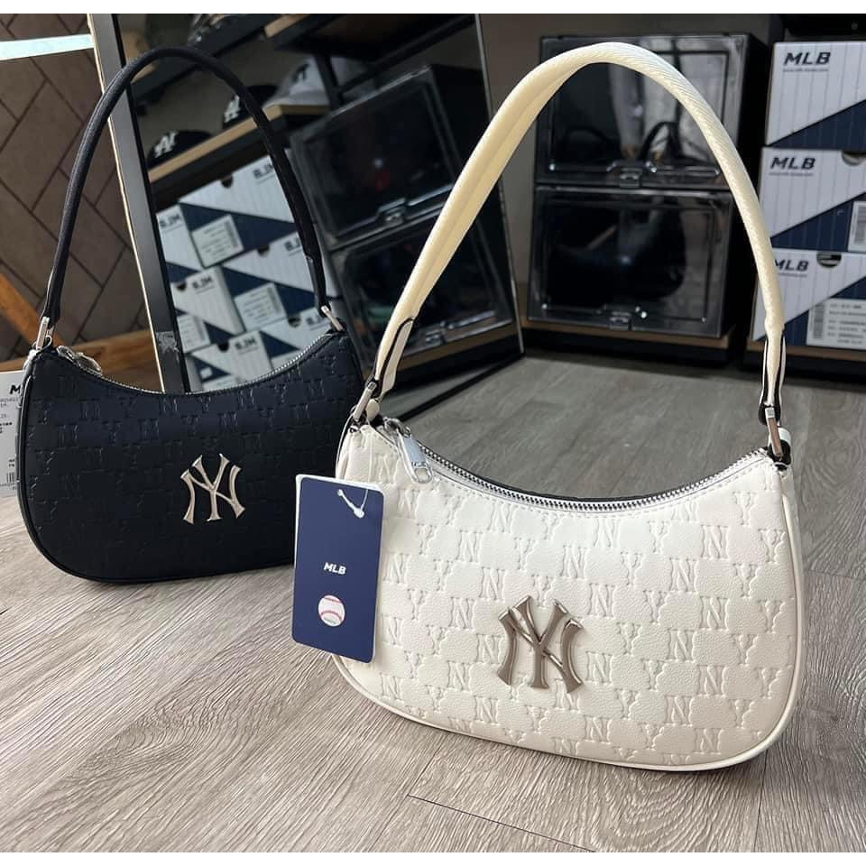 Túi kẹp nách MLB NY Hobo Bag Full tag mac chuẩn xuất dư 1:1