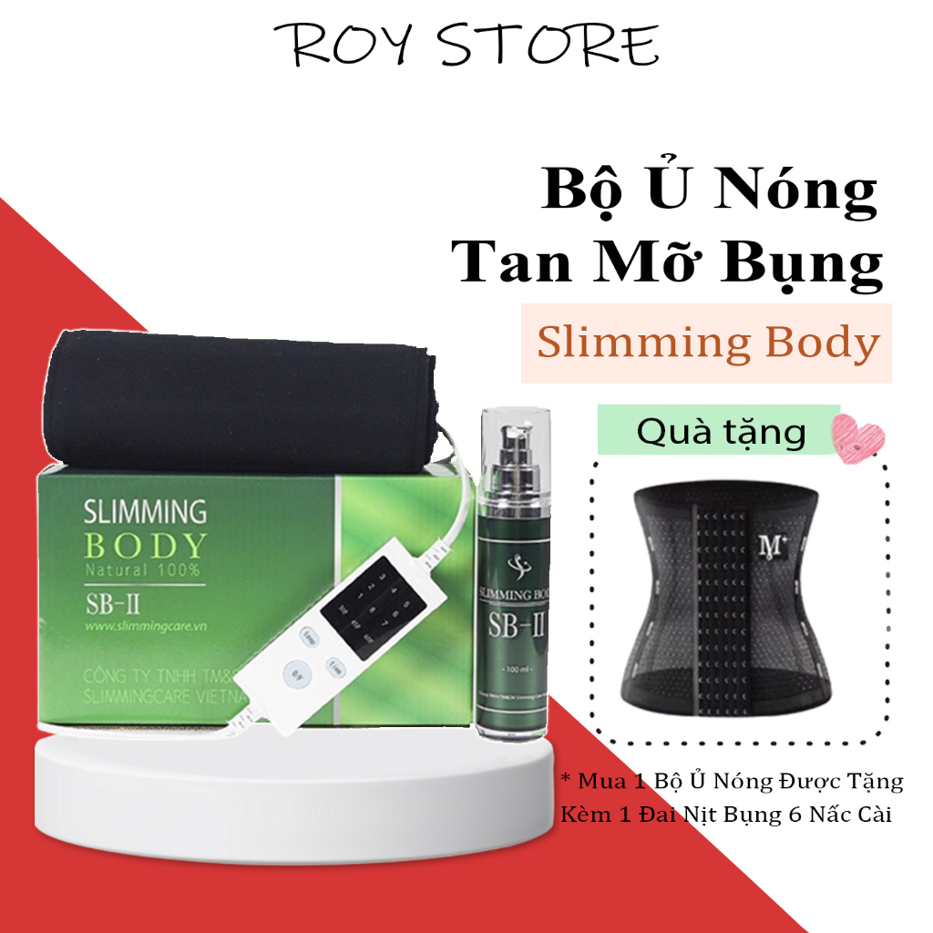 Bộ Ủ Nóng Tan Mỡ Slimming Body 2 Cải Tiến Đai điện Quấn Nóng đai nịt giảm Mỡ bụng đùi chân tay Eo thon SB-II