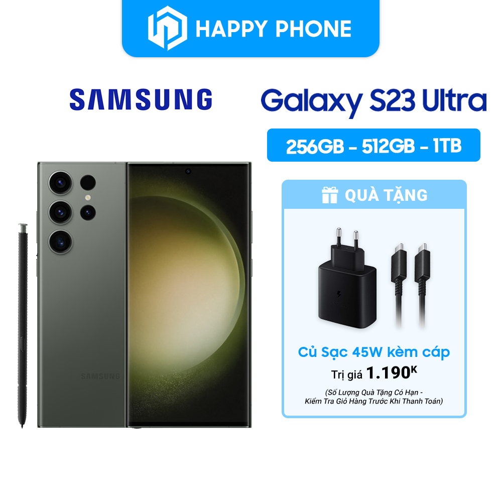 Điện thoại Samsung Galaxy S23 Ultra - Hàng Chính Hãng, Mới 100%, Nguyên seal
