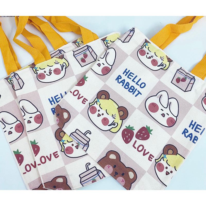 Túi vải canva túi đựng cơm cute mẫu giới hạn Cute 🐱