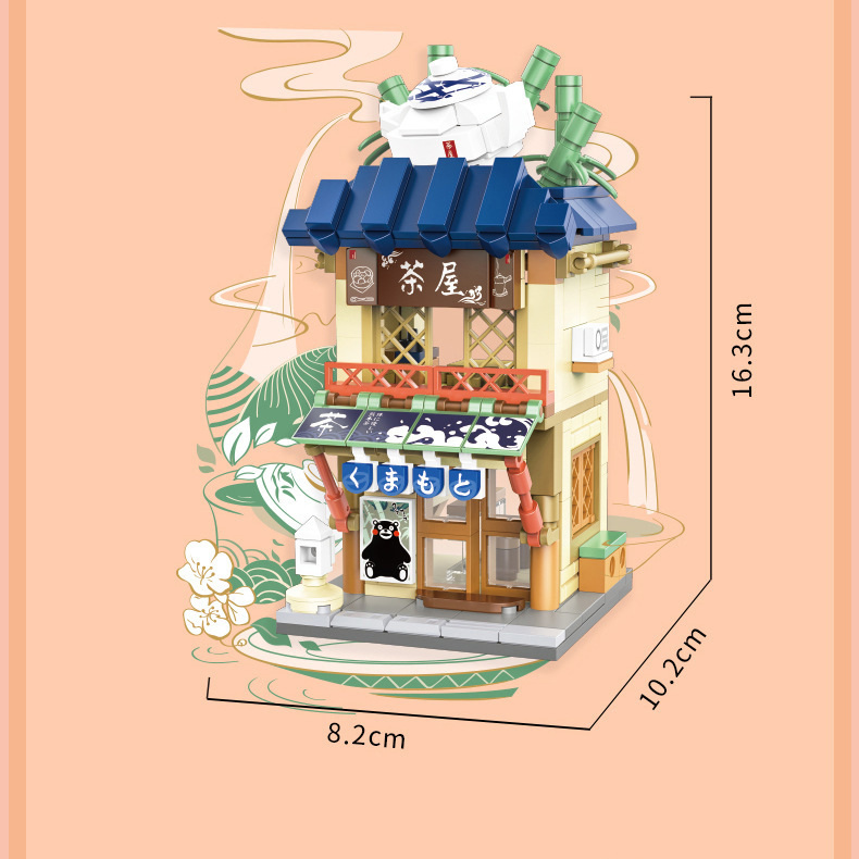 Đồ Chơi Mô Hình Lắp Ráp Nhà Gấu Kumamon,Mô Hình Lắp Ráp, Trang Trí, Decor Cao Cấp, Quà Tặng !