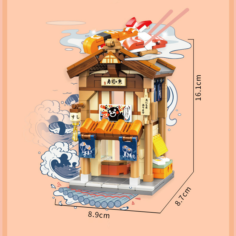 Đồ Chơi Mô Hình Lắp Ráp Nhà Gấu Kumamon,Mô Hình Lắp Ráp, Trang Trí, Decor Cao Cấp, Quà Tặng !