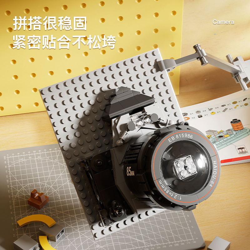 Đồ Chơi Mô Hình Lắp Ráp Máy Ảnh, Lắp Ráp 3D,Mô Hình Trang Trí, Decor Cao Cấp, Quà Tặng