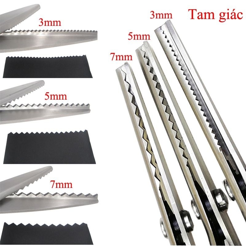 Kéo răng cưa 23,5cm ,kéo chuyên dụng cắt vải, cắt nỉ, xốp, bìa hàng hộp loại 1 cắt bén