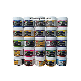Combo 20/18/15/12/10/8/6 màu Acrylic 3D 100ml vẽ trên nhiều chất liệu, màu đẹp, tươi sáng, an toàn