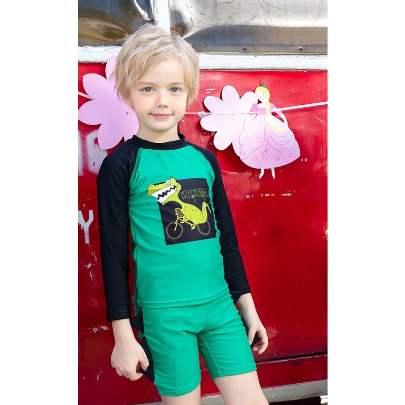 Bộ bơi vải chống lạnh, chống nắng bảo vệ da bé trai