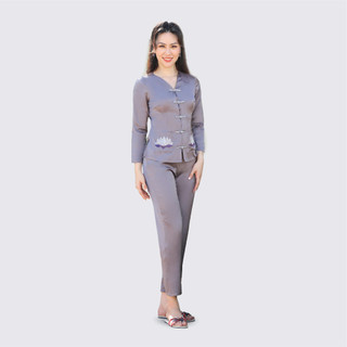 Đồ Bộ Nữ Dài Thái Tuấn Hoa Sen