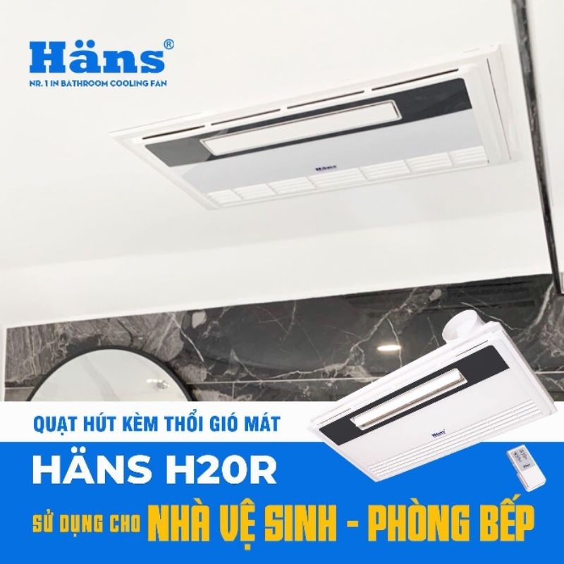 Quạt hút mùi kèm thổi gió mát H20R