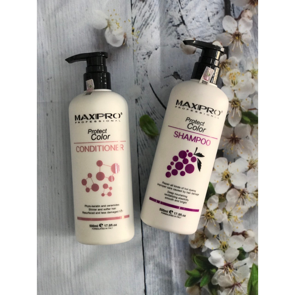Combo gội xã giữ màu phục hồi maxipro 500ML