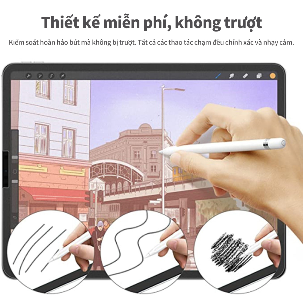 Miếng dán màn hình GOOJODOQ Bảo vệ màn hình cho iPad 10th 9th 8th 7th 6th Gen 10.2 inch Pro 11 12.9 Air 4/5/3/2 Mini 6