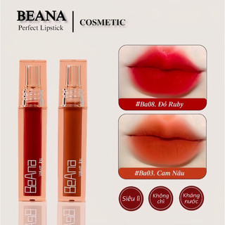 [BA08 Đỏ Ruby]  Son B.A Ver4 Không Chì Mềm Môi Siêu Lì