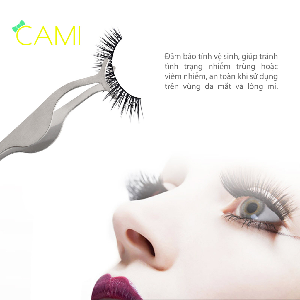 Kẹp gắn mi chuyên dụng, chất liệu kim loại chắc chắn, giúp tách gắn mi giả dễ dàng, kích thước nhỏ gọn - Cami - CMPK346
