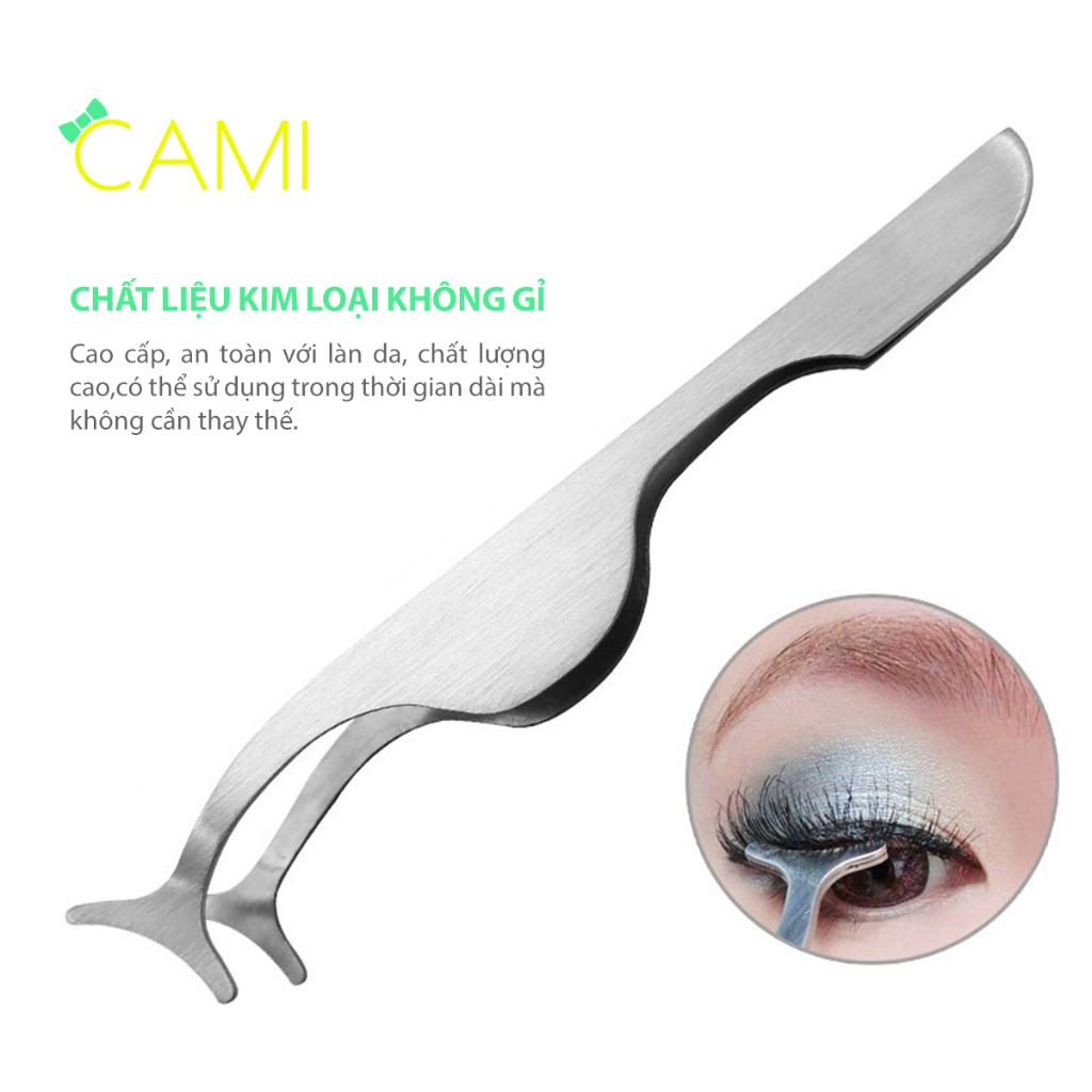 Kẹp gắn mi chuyên dụng, chất liệu kim loại chắc chắn, giúp tách gắn mi giả dễ dàng, kích thước nhỏ gọn - Cami - CMPK346
