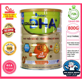 Set 3 lon Sữa bột Colos DHA 0+, 1+ 800G