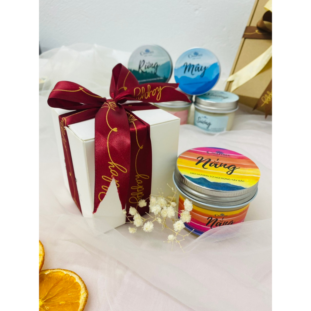 Hộp quà tặng nến thơm 8 mùi hương size 70gr _ ONATREE