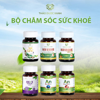 Bộ thực phẩm chức năng chăm sóc sức khoẻ 6 hộp Thảo Dược Xanh