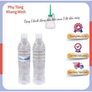 1 lít dầu máy khâu loại tốt. dùng tra máy may công nghiệp, máy chạy bộ, tông đơ, quạt điện