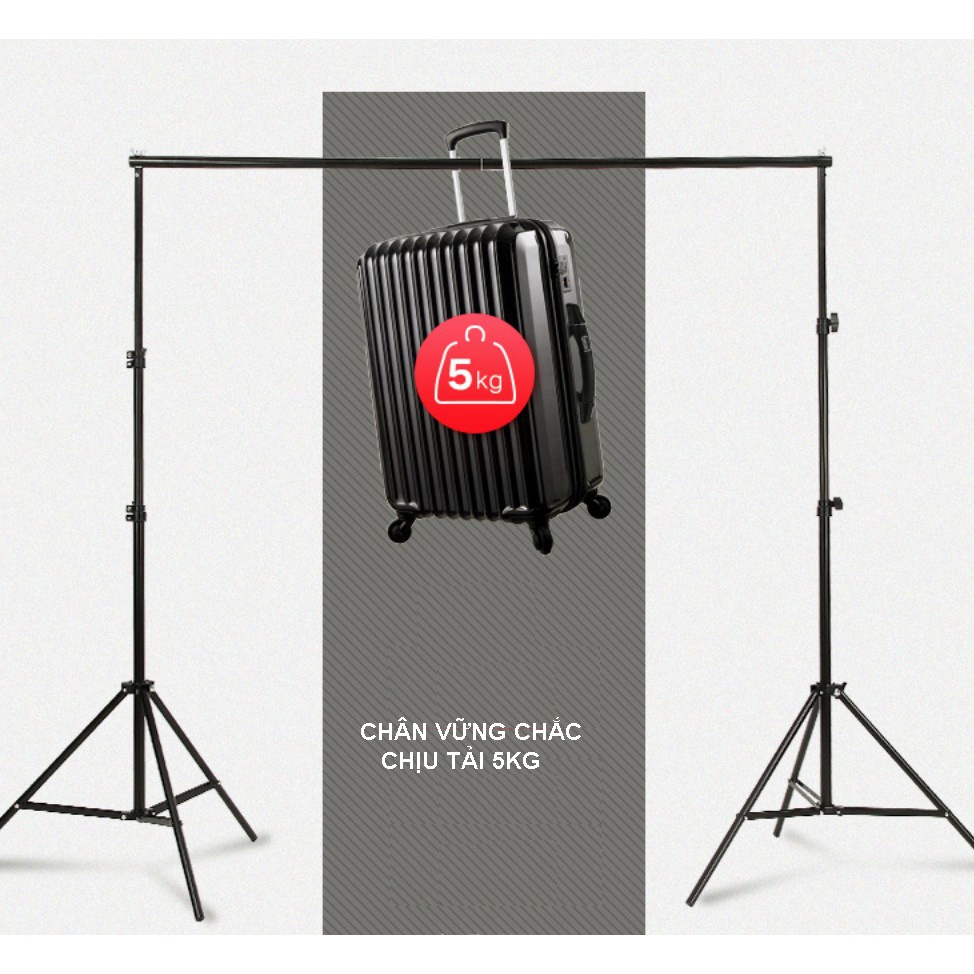 GIAO HỎA TỐC KV HÀ NỘI - Khung treo phông nền chữ U, T chụp ảnh sản phẩm ,Livestream nhiều kích thước