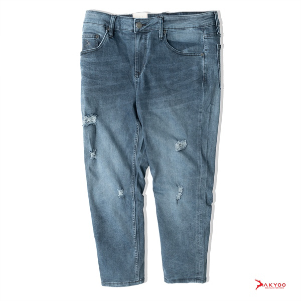 Quần Jean Rách Nam Bigsize Size Đại Từ 80kg-140kg,Quần Jean Nam Co Giãn, Bigsize Nam AKYOO ; QJ RACH A3