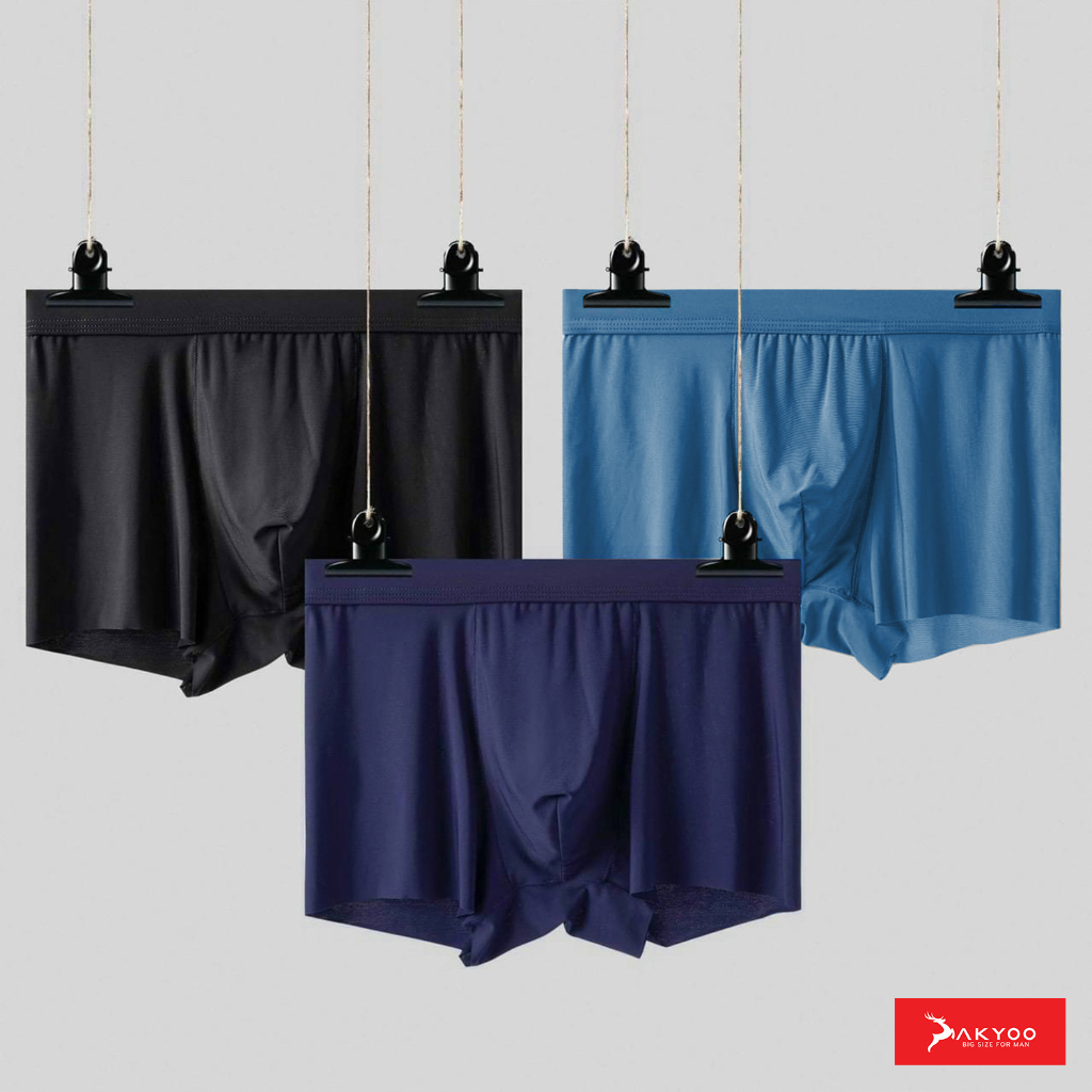 Quần Lót Nam Boxer Bigsize AKYOO, vải cotton thun lạnh co giãn 4 chiều thoáng khí - SIP0511