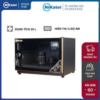 Tủ chống ẩm máy ảnh 20L nhâp khẩu Nikatei NC-20C, tủ hút ẩm máy ảnh ống kính mini 20 Lít 1 ngăn chính hãng
