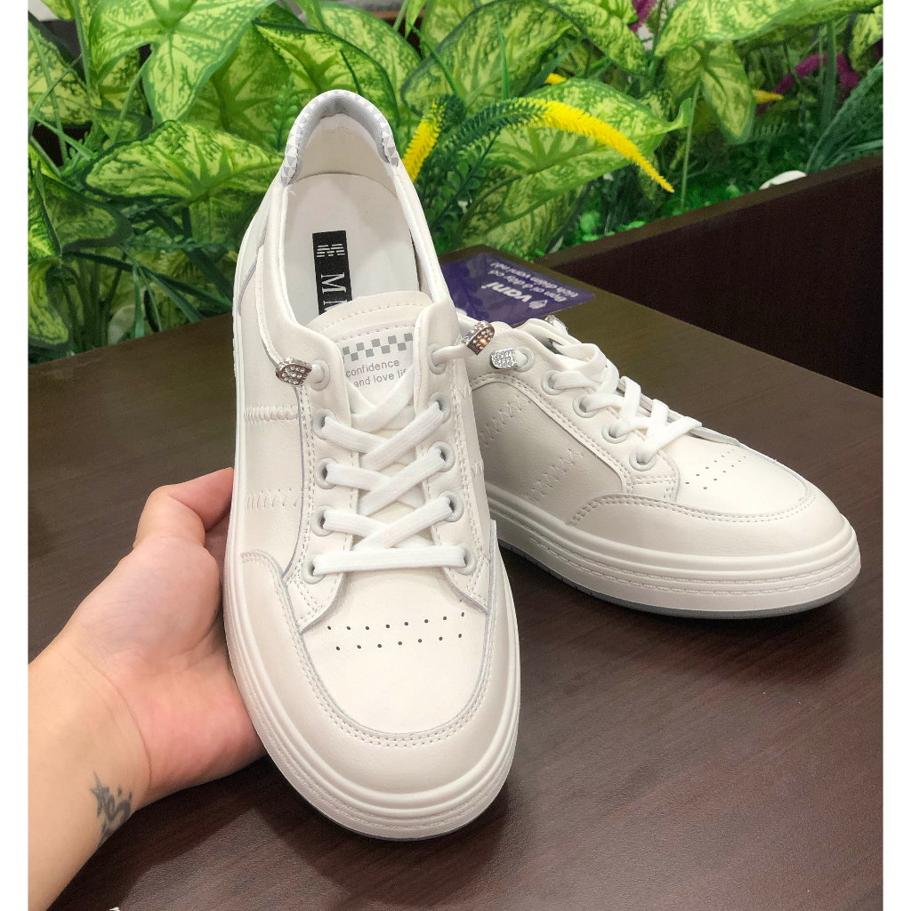 GIày slipon nữ đế bệt dây gài phong cách Hàn