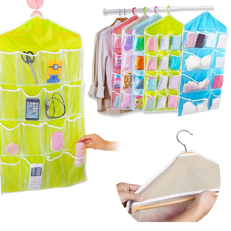 Túi treo đựng đồ 16 ngăn, túi đựng đồ lót, tất vớ, đồ dùng, túi đa năng 16 ngăn giúp sắp xếp vật dụng ngăn nắp, dễ tìm