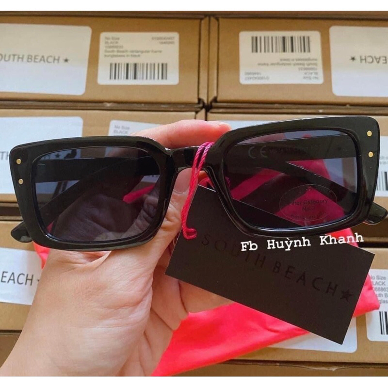 Kính Thời Trang Rectangular Sunglasses South Beach UK Auth