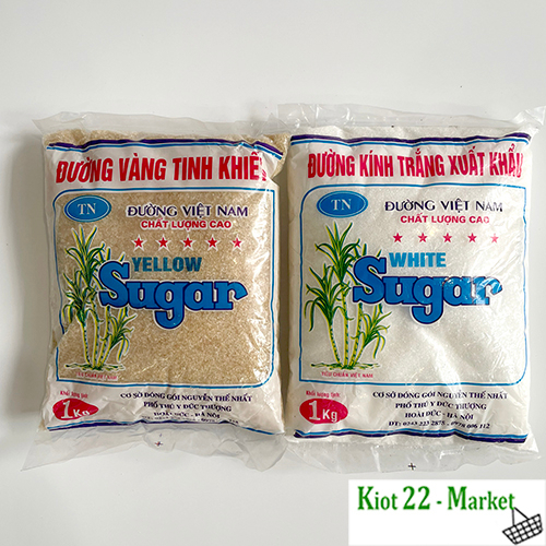 Đường kính xuất khẩu trắng/ vàng túi 1kg ( đủ cân)- Đặt tối đa 4 gói 1 đơn