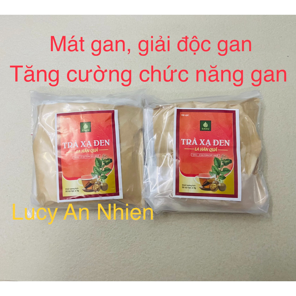 Trà xạ đen la hán quả túi lọc Sadu mát gan I giải độc gan I thải độc cơ thể(500g -100 túi lọc)