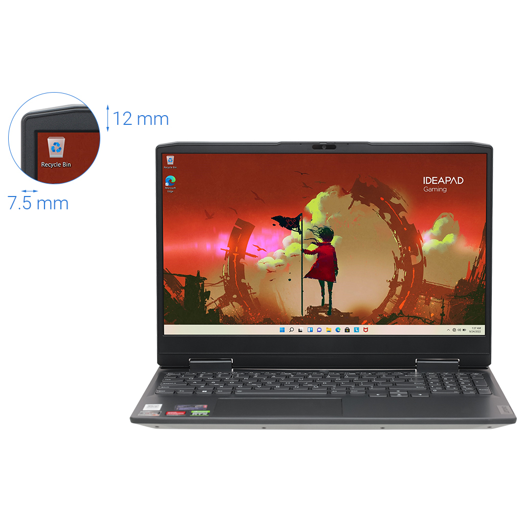 Laptop Lenovo Ideapad Gaming 3 82SB007LVN R5 6600H | 16GB | 512GB | RTX3050Ti | Win11