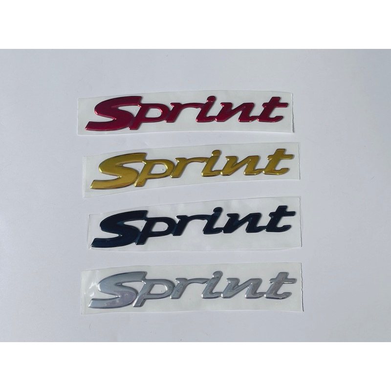 Tem nổi chữ Vespa Sprint đủ màu có sẵn keo phía sau, tem dán thay thế xe Vespa Sprint