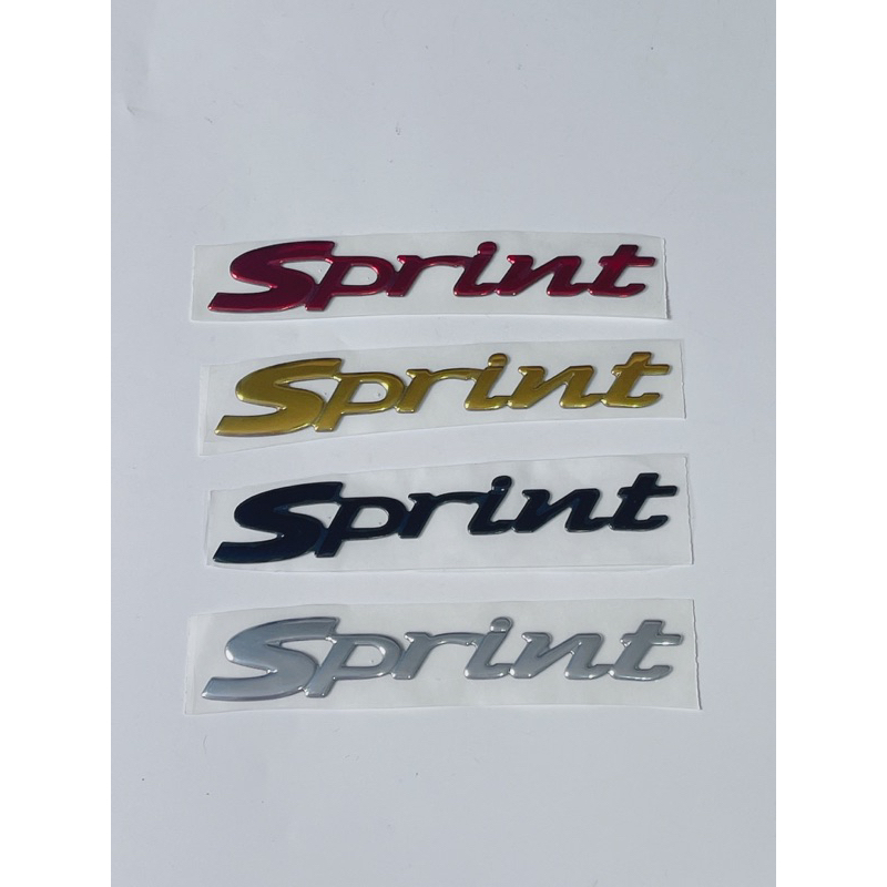 Tem nổi chữ Vespa Sprint đủ màu có sẵn keo phía sau, tem dán thay thế xe Vespa Sprint