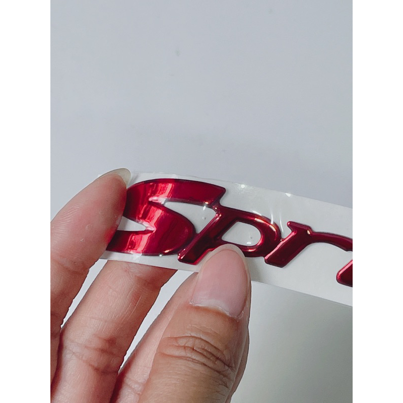 Tem nổi chữ Vespa Sprint đủ màu có sẵn keo phía sau, tem dán thay thế xe Vespa Sprint