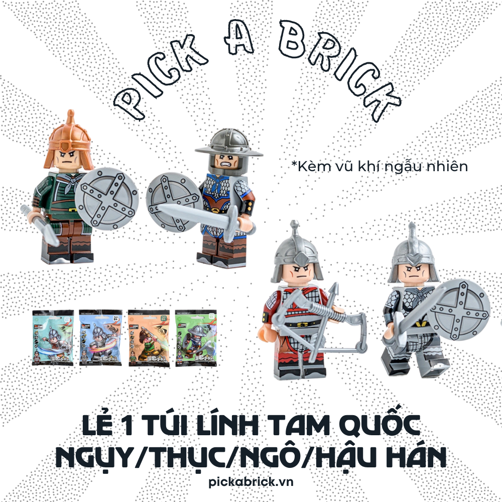 Minifigures Tam Quốc lính Trung cổ Ngụy, Thục, Ngô, Hậu Hán