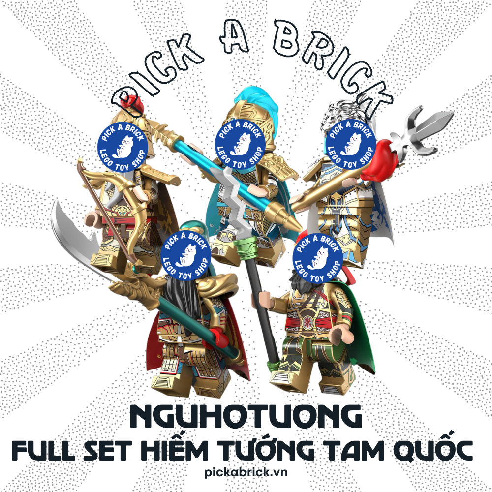 Đồ chơi lắp ráp SET LIMITED Ngũ Hổ Tướng Tam Quốc Diễn Nghĩa - Bộ xếp hình mô hình nhân vật minifigures Three Kingdoms