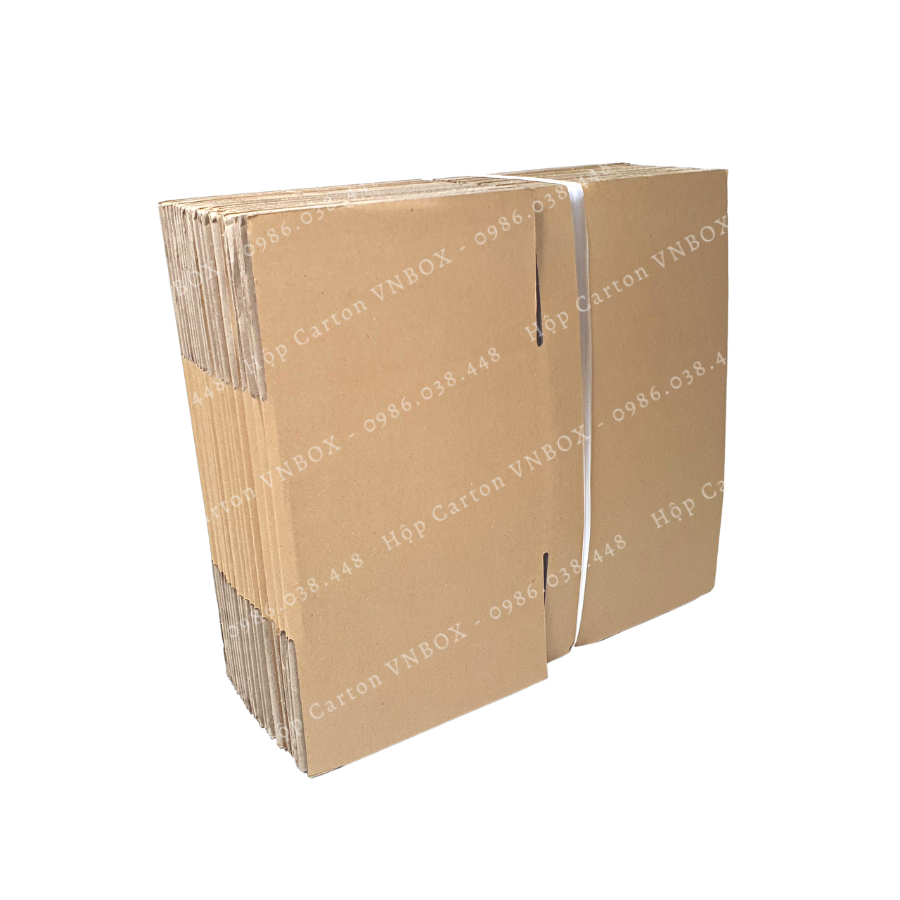 20x20x15 Hộp carton đóng hàng, hộp giấy gói hàng ship Cod - VN Box
